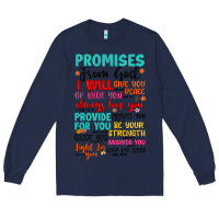 Navy promises from god Long Sleeve Tee - Artiststas