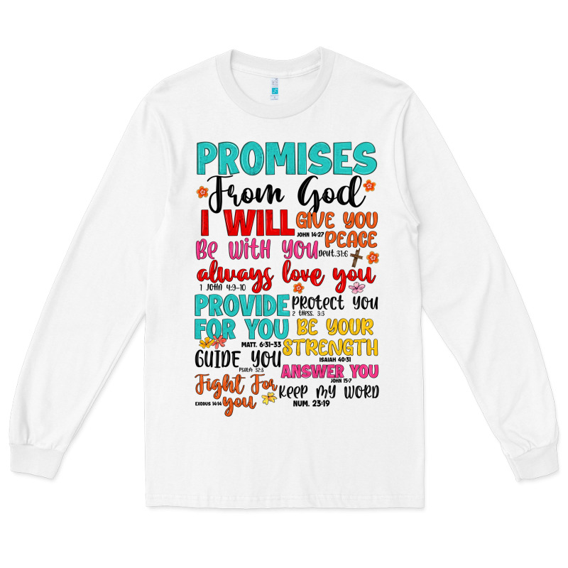 Promises From God Long Sleeve Tee by Artiststas | Teevron