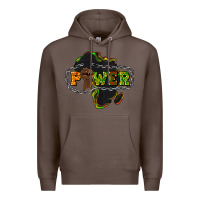 Coffee Power Black History Premium Hoodie - HowdyJamesFarm