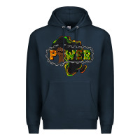 Navy Power Black History Premium Hoodie - HowdyJamesFarm