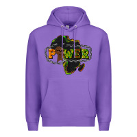 Purple Power Black History Premium Hoodie - HowdyJamesFarm