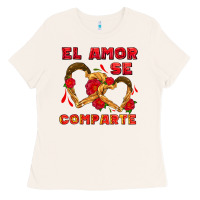 Bone el amor se comparte with churros Ladies Tee - AdoDesignShop