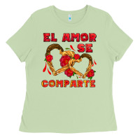 Matcha el amor se comparte with churros Ladies Tee - AdoDesignShop