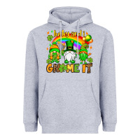 Heather Grey St. Patrick's Lucky and i gnome it Heavyweight Hoodie - OliviaCreatesArt
