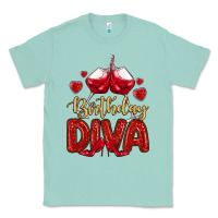 Seafoam birthday diva Classic Tee - MaliasSmallBusiness