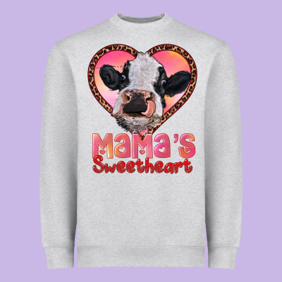Mamas Sweetheart Baby Cow Heavyweight Sweatshirt Designed By Ranaportraitstore