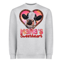 Heather Grey mamas sweetheart baby cow Heavyweight Sweatshirt - RanaPortraitStore