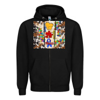 Black love puzzle ribbon Zipper Hoodie - TumblerDesignByShophia
