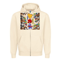 Sandshell love puzzle ribbon Zipper Hoodie - TumblerDesignByShophia