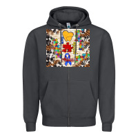 Smoke love puzzle ribbon Zipper Hoodie - TumblerDesignByShophia