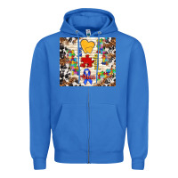 True Royal love puzzle ribbon Zipper Hoodie - TumblerDesignByShophia