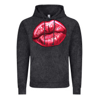 Vintage Black lips mark Vintage Hoodie - NancyCooperArtShop