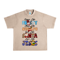 French Oak Dance Like Frosty Shine Like Rudolph Give Like Urban Heavy Tee - MaliasSmallBusiness
