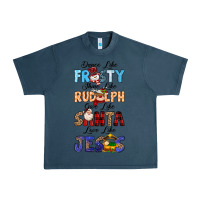 Midnight Navy Dance Like Frosty Shine Like Rudolph Give Like Urban Heavy Tee - MaliasSmallBusiness