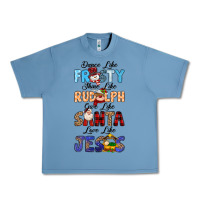 Pebble Blue Dance Like Frosty Shine Like Rudolph Give Like Urban Heavy Tee - MaliasSmallBusiness