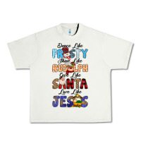 Pistachio Dance Like Frosty Shine Like Rudolph Give Like Urban Heavy Tee - MaliasSmallBusiness