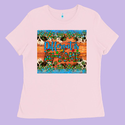 Different Is Au Some Autism Awareness Cowhide Leopard Tumbler Ladies Tee Designed By Artiststas