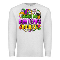Oatmeal Heather laissez les bon temps rouler olivia Premium Sweatshirt - OliviaCreatesArt