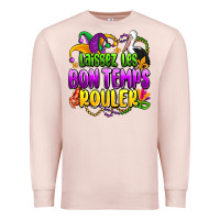 Pale Pink laissez les bon temps rouler olivia Premium Sweatshirt - OliviaCreatesArt