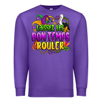 Purple laissez les bon temps rouler olivia Premium Sweatshirt - OliviaCreatesArt