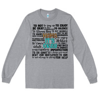 Heather Grey mama it s okay Long Sleeve Tee - Artiststas