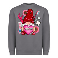Storm valentines day dentist gnome Heavyweight Sweatshirt - RanaPortraitStore