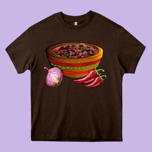 Chilli Con Carne Heavy Core Tee Designed By Adodesignshop