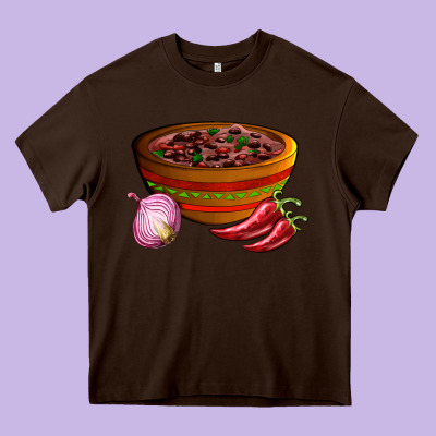 Chilli Con Carne Heavy Core Tee Designed By Adodesignshop