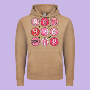 New Year 2024 Vintage Hoodie Designed By Maliassmallbusiness