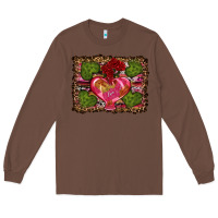 Chestnut Western Background Valentine's Day Long Sleeve Tee - RanaPortraitStore