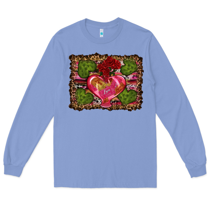 Western Background Valentine's Day Long Sleeve Tee by RanaPortraitStore | Teevron
