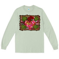 Matcha Western Background Valentine's Day Long Sleeve Tee - RanaPortraitStore