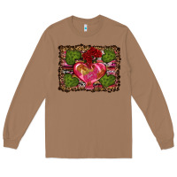 Toasted Coconut Western Background Valentine's Day Long Sleeve Tee - RanaPortraitStore
