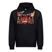 Black team mom Urban Hoodie - CowhideDigitalArt