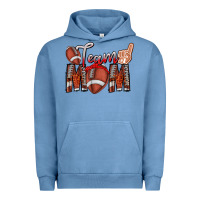 Pigment Pebble Blue team mom Urban Hoodie - CowhideDigitalArt