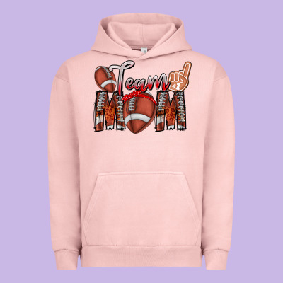 Team Mom Urban Hoodie Designed By Cowhidedigitalart