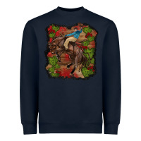 Navy valentines day cowboy cactus rose Heavyweight Sweatshirt - RanaPortraitStore