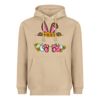 Mushroom Western Easter bunny name frame Heavyweight Hoodie - OliviaCreatesArt