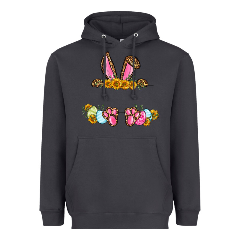 Western Easter Bunny Name Frame Heavyweight Hoodie by OliviaCreatesArt | Teevron