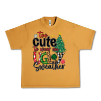 Peanut Butter too cute to wear ugly  christmas Urban Heavy Tee - MaliasSmallBusiness