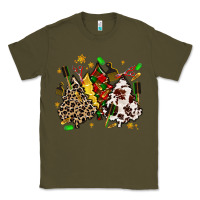 Army Green hair stylist with christmas tree Classic Tee - MaliasSmallBusiness