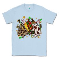 Dusty Blue hair stylist with christmas tree Classic Tee - MaliasSmallBusiness
