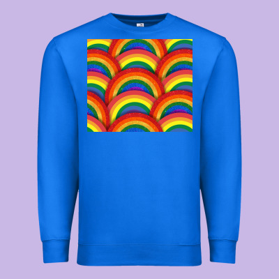 Pride Rainbow Glitter Tumbler Premium Sweatshirt Designed By Fadigitalartstudio