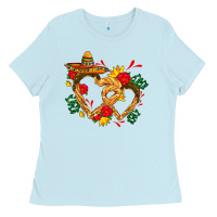 Baby Blue Churros with love and sombrero Ladies Tee - AdoDesignShop