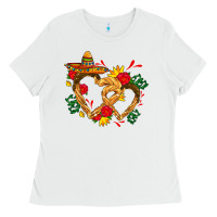 White Churros with love and sombrero Ladies Tee - AdoDesignShop