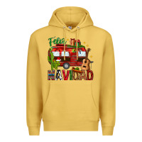 Antique Gold Feliz Navidad Christmas Mexico Premium Hoodie - HowdyJamesFarm