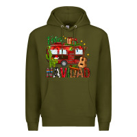 Army Green Feliz Navidad Christmas Mexico Premium Hoodie - HowdyJamesFarm