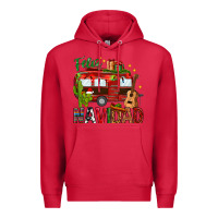 Cardinal Feliz Navidad Christmas Mexico Premium Hoodie - HowdyJamesFarm