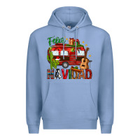 Colony Blue Feliz Navidad Christmas Mexico Premium Hoodie - HowdyJamesFarm