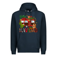Navy Feliz Navidad Christmas Mexico Premium Hoodie - HowdyJamesFarm